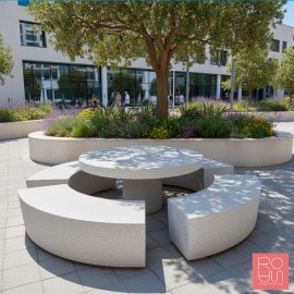 Taula de pícnic de formigó arquitectònic